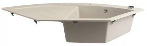 Mosogatótálca, Sapho Gránit mosogató, egymedencés 114x57,5 cm, beige GR1932