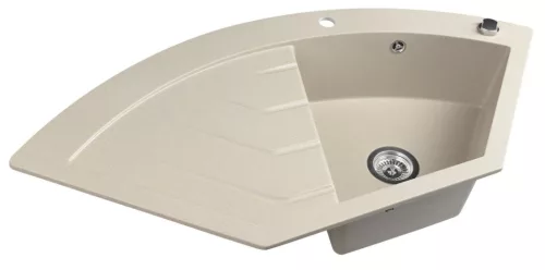 Mosogatótálca, Sapho Gránit mosogató, egymedencés 114x57,5 cm, beige GR1932