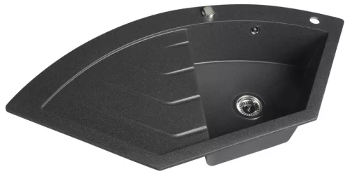Mosogatótálca, Sapho Gránit mosogató, egymedencés 114x57,5 cm, fekete GR1934