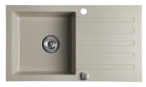 Mosogatótálca, Sapho Gránit mosogató, egymedencés 78x44 cm, beige GR7202