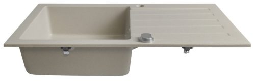 Mosogatótálca, Sapho Gránit mosogató, egymedencés 78x44 cm, beige GR7202