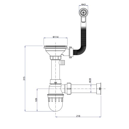 Mosogatótálca, Sapho Gránit mosogató, egymedencés 78x44 cm, beige GR7202