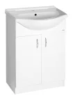 Alsó szekrény, Aqualine SIMPLEX ECO 65 mosdótartó szekrény, mosdóval, 63x83,5x30,7 SIME650