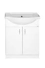Alsó szekrény, Aqualine SIMPLEX ECO 65 mosdótartó szekrény, mosdóval, 63x83,5x30,7 SIME650