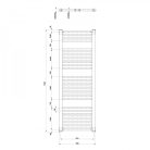 Egyenes radiátor, Aqualine DIRECT Fürdőszobai radiátor 450x1320 mm 594W ILR34T
