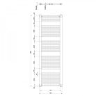 Egyenes radiátor, Aqualine DIRECT Fürdőszobai radiátor 450x1680 mm 757W ILR64T