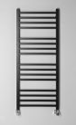 Egyenes radiátor, Sapho METRO fürdőszobai radiátor, 500x1200mm, matt fekete IR410TB