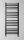 Egyenes radiátor, Sapho METRO fürdőszobai radiátor, 500x1200mm, matt fekete IR410TB