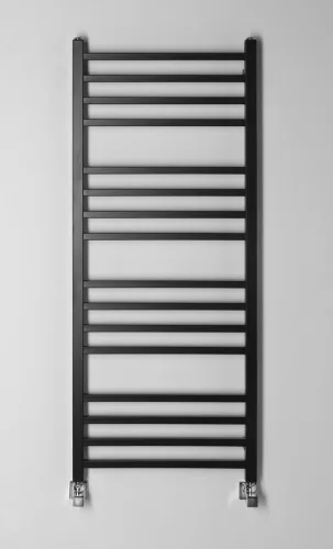 Egyenes radiátor, Sapho METRO fürdőszobai radiátor, 500x1200mm, matt fekete IR410TB