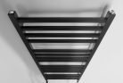 Egyenes radiátor, Sapho METRO fürdőszobai radiátor, 500x1200mm, matt fekete IR410TB