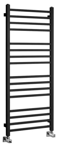 Egyenes radiátor, Sapho METRO fürdőszobai radiátor, 500x1200mm, matt fekete IR410TB
