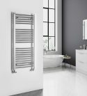 Íves radiátor, Aqualine ALYA íves fürdőszobai radiátor, 500x1110 mm, króm LLC201