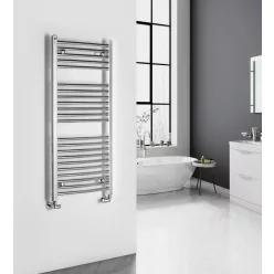   Íves radiátor, Aqualine ALYA íves fürdőszobai radiátor, 500x1110 mm, króm LLC201