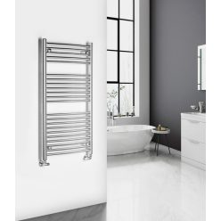   Íves radiátor, Aqualine ALYA íves fürdőszobai radiátor, 600x1110 mm, króm LLC202