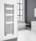 Íves radiátor, Aqualine ALYA íves fürdőszobai radiátor, 500x1420 mm, króm LLC203