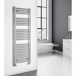   Íves radiátor, Aqualine ALYA íves fürdőszobai radiátor, 500x1420 mm, króm LLC203