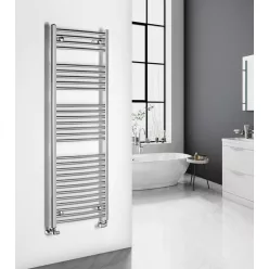   Íves radiátor, Aqualine ALYA íves fürdőszobai radiátor, 500x1420 mm, króm LLC203