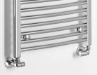 Íves radiátor, Aqualine ALYA íves fürdőszobai radiátor, 500x1420 mm, króm LLC203