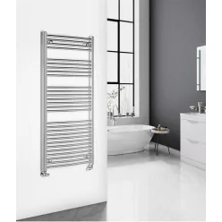   Íves radiátor, Aqualine ALYA íves fürdőszobai radiátor, 600x1420 mm, króm LLC204
