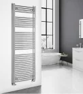 Íves radiátor, Aqualine ALYA íves fürdőszobai radiátor, 600x1703 mm, króm LLC205