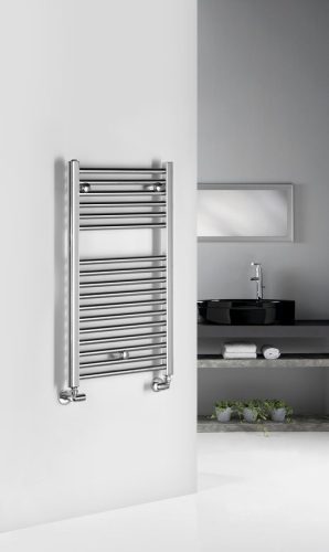 Egyenes radiátor, Aqualine ALYA fürdőszobai radiátor, 450x803 mm, króm LLR101