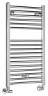 Egyenes radiátor, Aqualine ALYA fürdőszobai radiátor, 450x803 mm, króm LLR101