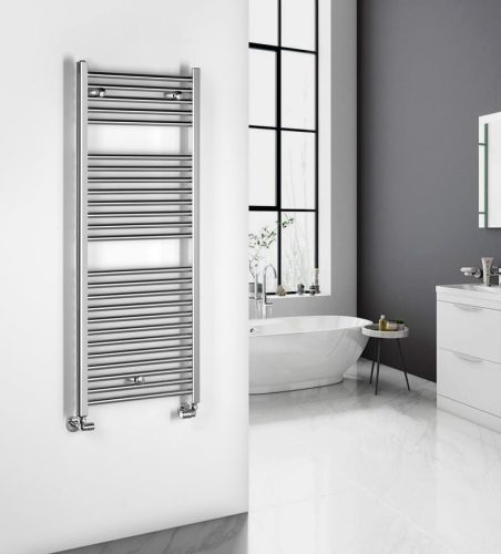 Egyenes radiátor, Aqualine ALYA fürdőszobai radiátor, 500x1230 mm, króm LLR104