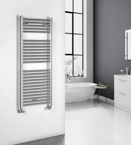 Egyenes radiátor, Aqualine ALYA fürdőszobai radiátor, 500x1230 mm, króm LLR104