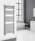 Egyenes radiátor, Aqualine ALYA fürdőszobai radiátor, 600x1420 mm, króm LLR105
