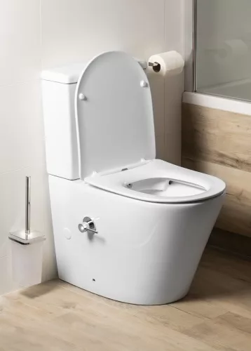 WC, Sapho Paco RIMLESS monoblokkos WC, ülőke nélkül, csapteleppel, bidézuhannyal PC1012RX
