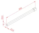 Merevítő, Sapho Polysan MODULAR Hosszanti merevítő, 95 cm MSBR3