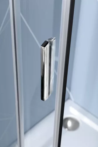 Zuhanykabin, Sapho Polysan EASY LINE íves zuhanykabin, 110x80 cm, L/R, transzparent üveg EL2415