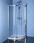 Zuhanykabin, Sapho Polysan EASY LINE íves zuhanykabin, 110x80 cm, L/R, transzparent üveg EL2415