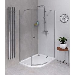   Zuhanykabin, Sapho Polysan FORTIS LINE íves zuhanykabin, jobbos, 100x90 cm FL5090R