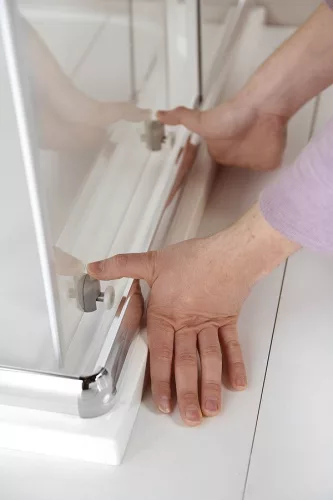 Zuhanykabin, Aqualine AGGA zuhanykabin, 90x90x185cm, króm HLF909Y