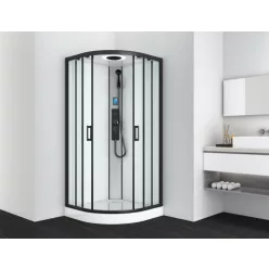   Hidromasszázs zuhanykabin, Sanotechnik Austin hidromasszázs zuhanykabin CL20B fehér/fekete