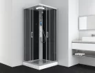 Hidromasszázs zuhanykabin, Sanotechnik Miami hidromasszázs zuhanykabin CL21 fekete/króm