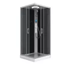 Hidromasszázs zuhanykabin, Sanotechnik Miami hidromasszázs zuhanykabin CL21 fekete/króm