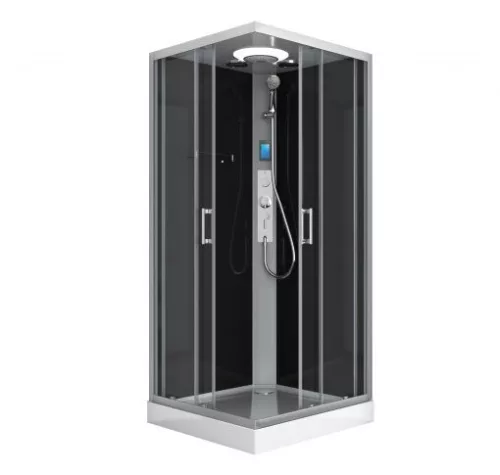 Hidromasszázs zuhanykabin, Sanotechnik Miami hidromasszázs zuhanykabin CL21 fekete/króm