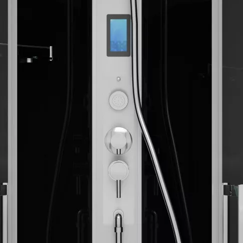 Hidromasszázs zuhanykabin, Sanotechnik Miami hidromasszázs zuhanykabin CL21 fekete/króm