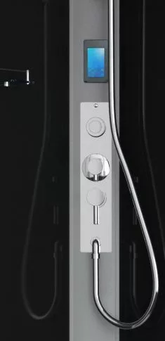 Hidromasszázs zuhanykabin, Sanotechnik Miami hidromasszázs zuhanykabin CL21 fekete/króm