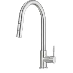   Mosogató csaptelep, Deante Lima mosogató csaptelep kihúzható kifolyóval, acél BBM_F72M