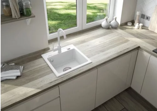 Mosogató csaptelep, Deante Nemezja mosogató csaptelep, alabástrom gránit BEN_A62M