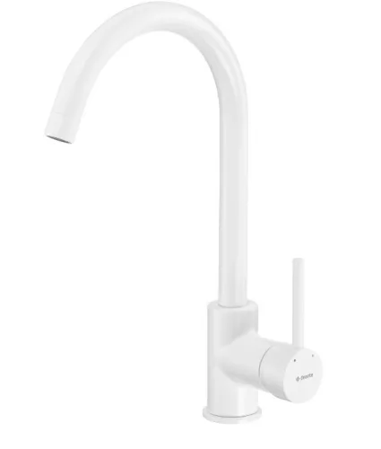 Mosogató csaptelep, Deante Milin mosogató csaptelep, fehér BEU_W62M