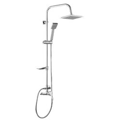   Zuhanyszett, Deante Neo Joko Square 1 funkciós zuhanyoszlop, króm NBJ_01SK