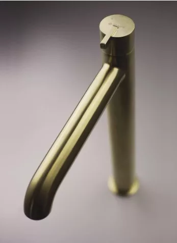 Mosdó csaptelep, Deante Silia magas mosdó csaptelep, szálcsiszolt arany BQS_R20K