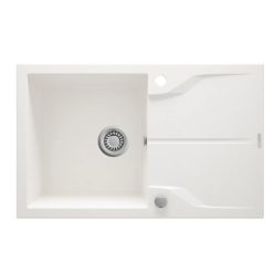   Mosogatótálca, Deante Andante gránit mosogató, 1 medencés csepegtetővel, alabástrom ZQN_A113