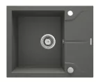 Mosogatótálca, Deante Andante 1 medencés, gránit, csepegtető, antracit metál ZQN_T11A