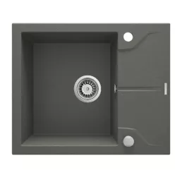   Mosogatótálca, Deante Andante 1 medencés, gránit, csepegtető, antracit metál ZQN_T11A