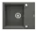 Mosogatótálca, Deante Andante 1 medencés, gránit, csepegtető, antracit metál ZQN_T11A